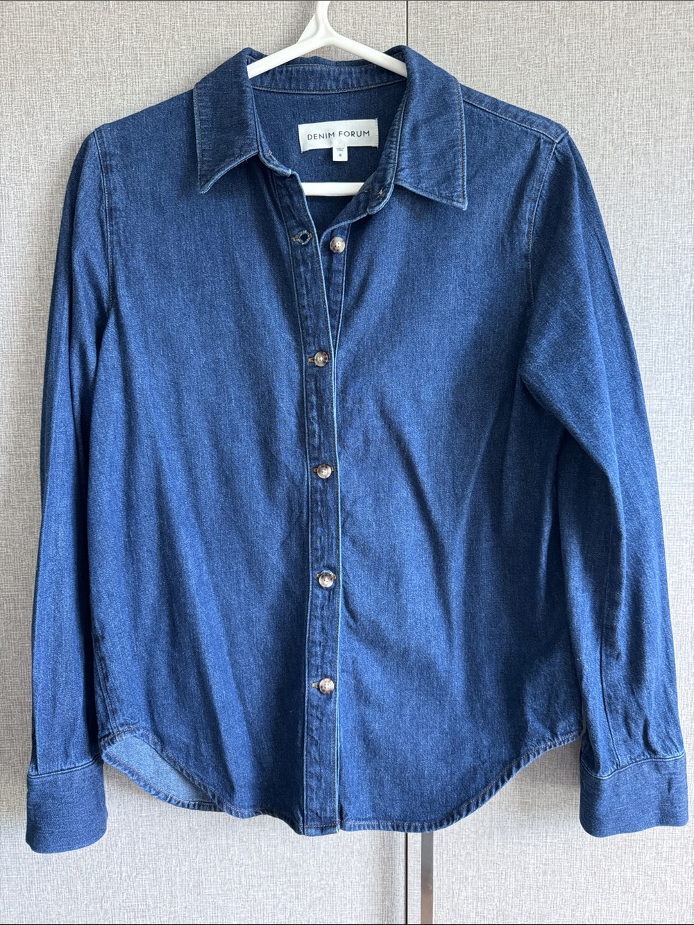 Denim Forum Indigo Denim Button-Up Shirt